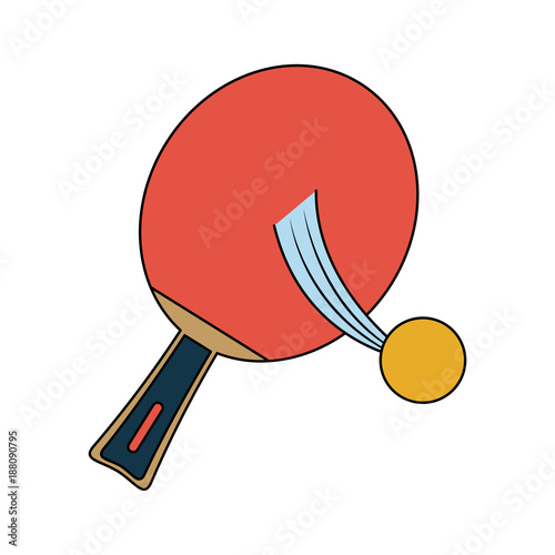 Ping pong sport icon vector illustration graphic design
