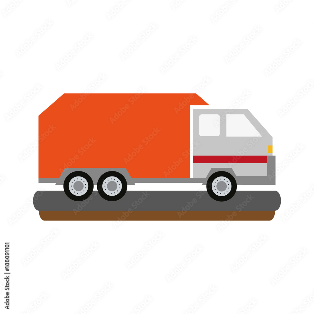 Delivery truck vehicle icon vector illustration graphic design Delivery truck vehicle icon vector illustration graphic design