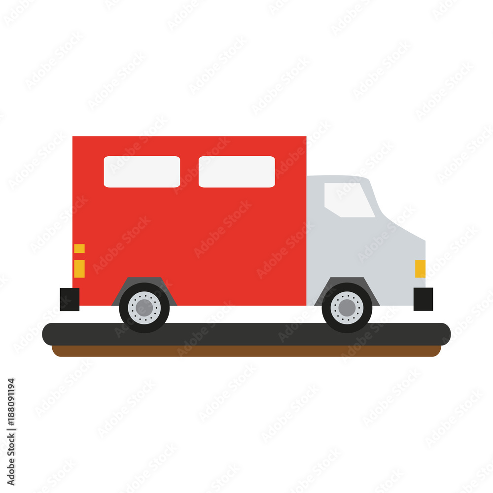 Delivery truck vehicle icon vector illustration graphic design Delivery truck vehicle icon vector illustration graphic design