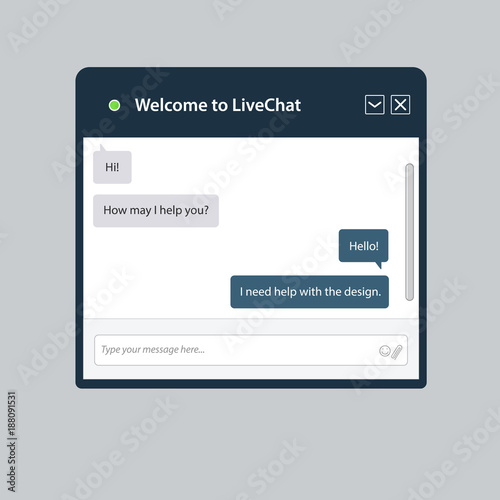 The universal live chat window for web