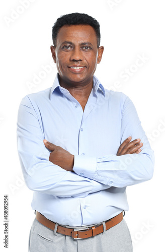 Mature African-American man...