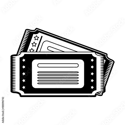 Cinema tickets symbol icon vector illustration graphic design
