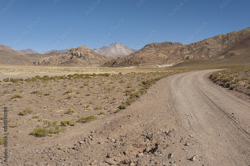 Beautiful bolivian landscape on the road to San Antonio de Lipez - Boliva, South America