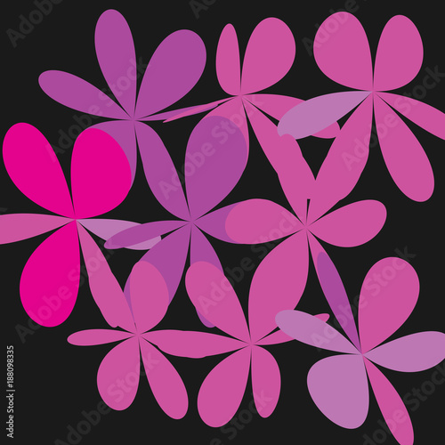  Abstract Whimsical Flower Background