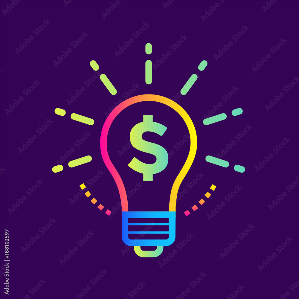 Linear icon finance idea of finance, banking. Suitable for print design, websites and design templates Linear icon finance idea of finance, banking. Suitable for print design, websites and design templates