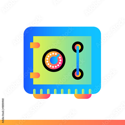 Flat icon SAVING MONEY of finance, banking. Suitable for mobile apps, websites and design templates