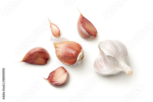 Garlic Isolated on White Background