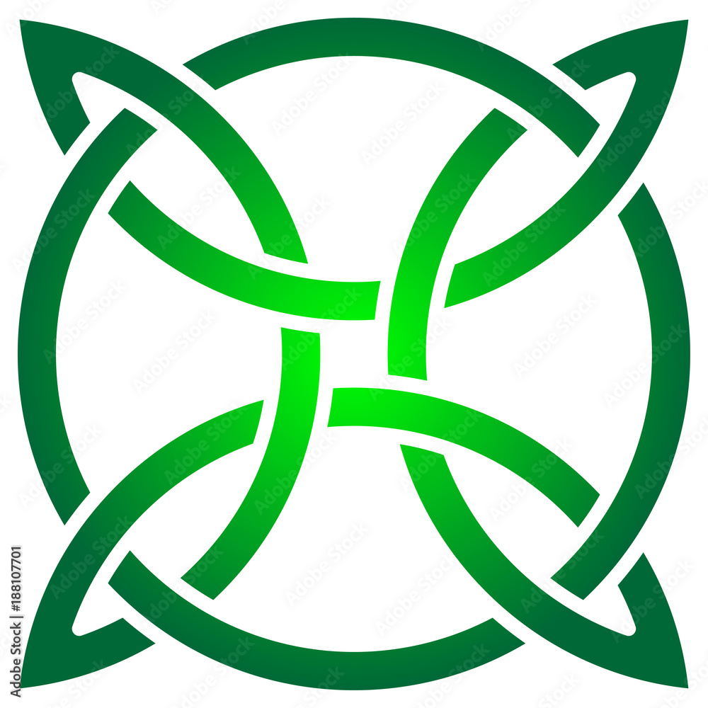 Celtic shamrock knot in circle. Symbol of Ireland. Celtic shamrock knot in circle. Symbol of Ireland.