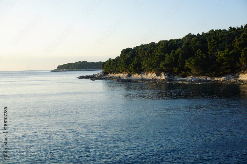 Blue lagoon in Croatian sea coast