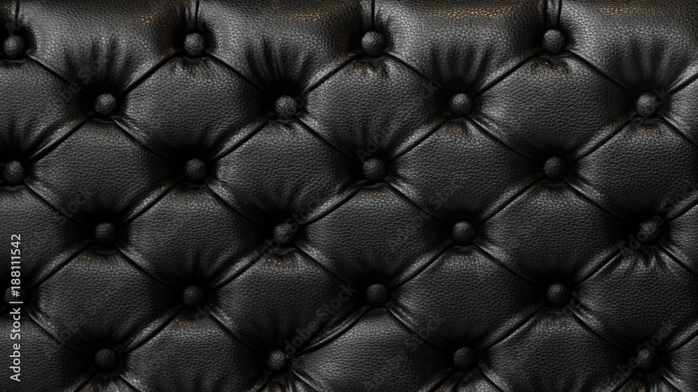 16:9 ratio. Luxurious black colour PVC leather sofa. Leather texture  background. Stock Photo | Adobe Stock