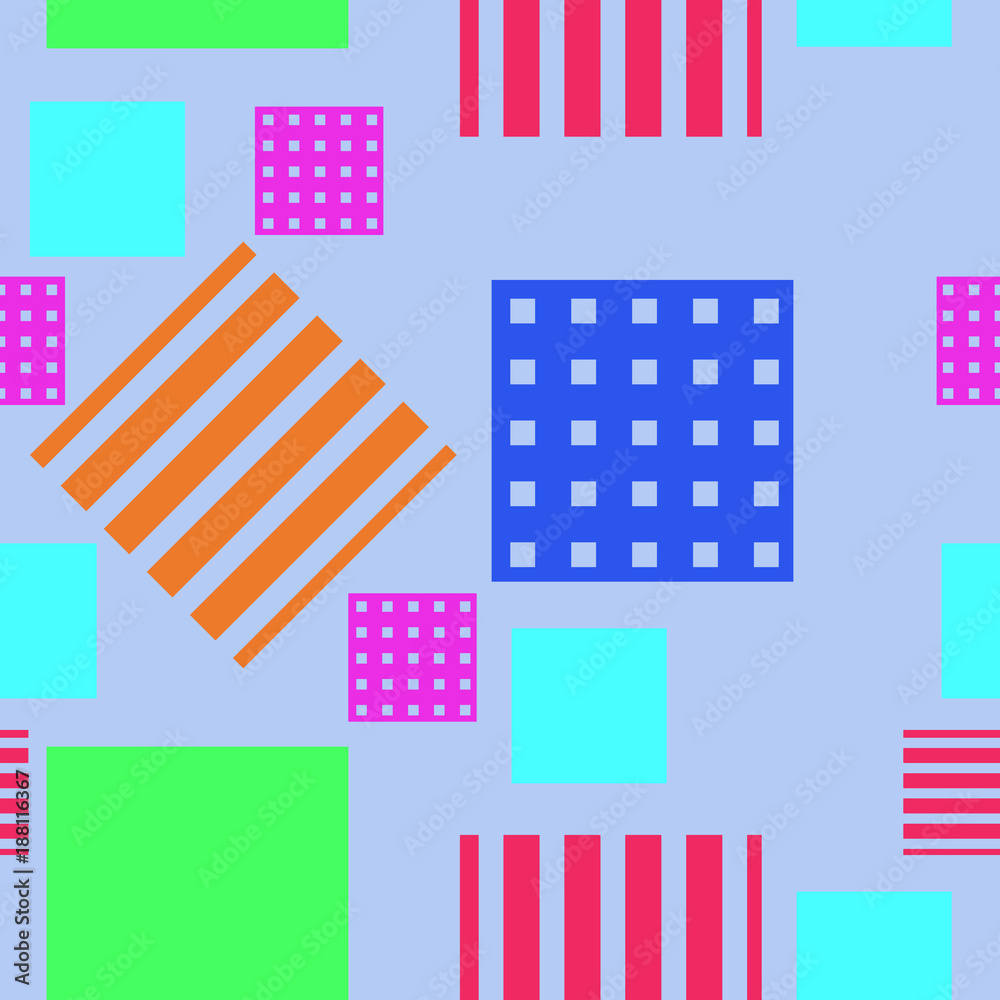 Abstract seamless pattern of guadrangles, stripes, grids. Abstract seamless pattern of guadrangles, stripes, grids.