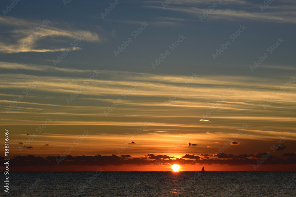 sunrise in Florida beach