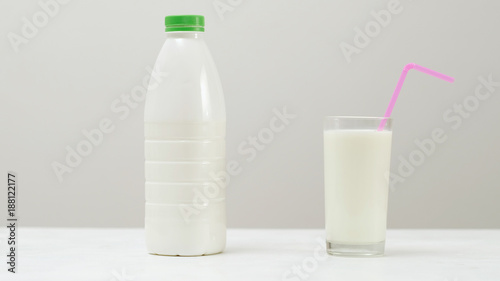 Natural fresh milkshake drink. Wholesome milk beverage for people of healthy lifestyle.