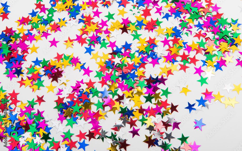 confetti on white background confetti on white background