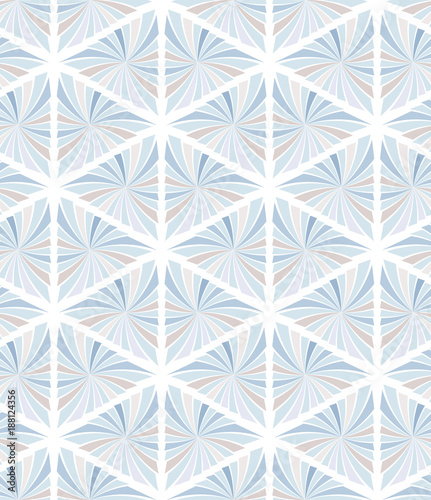 Abstract seamless pattern of triangles. Geometric texture.