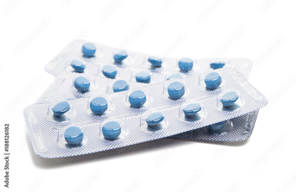 packing of pills isolated packing of pills isolated