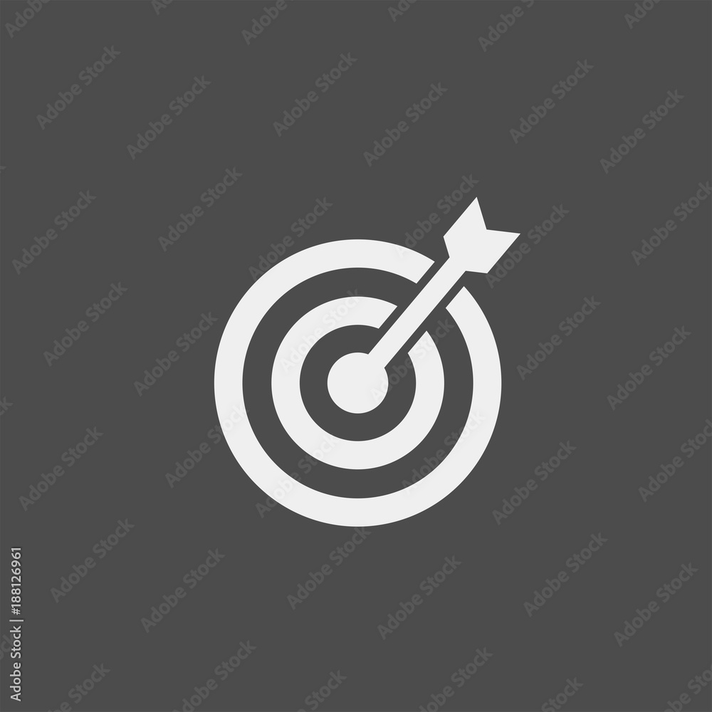 Target flat vector icon Target flat vector icon