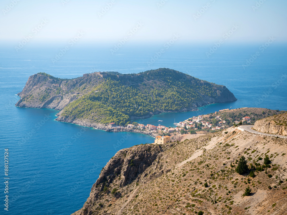 Fototapeta premium Assos village in Kefalonia island, Greece