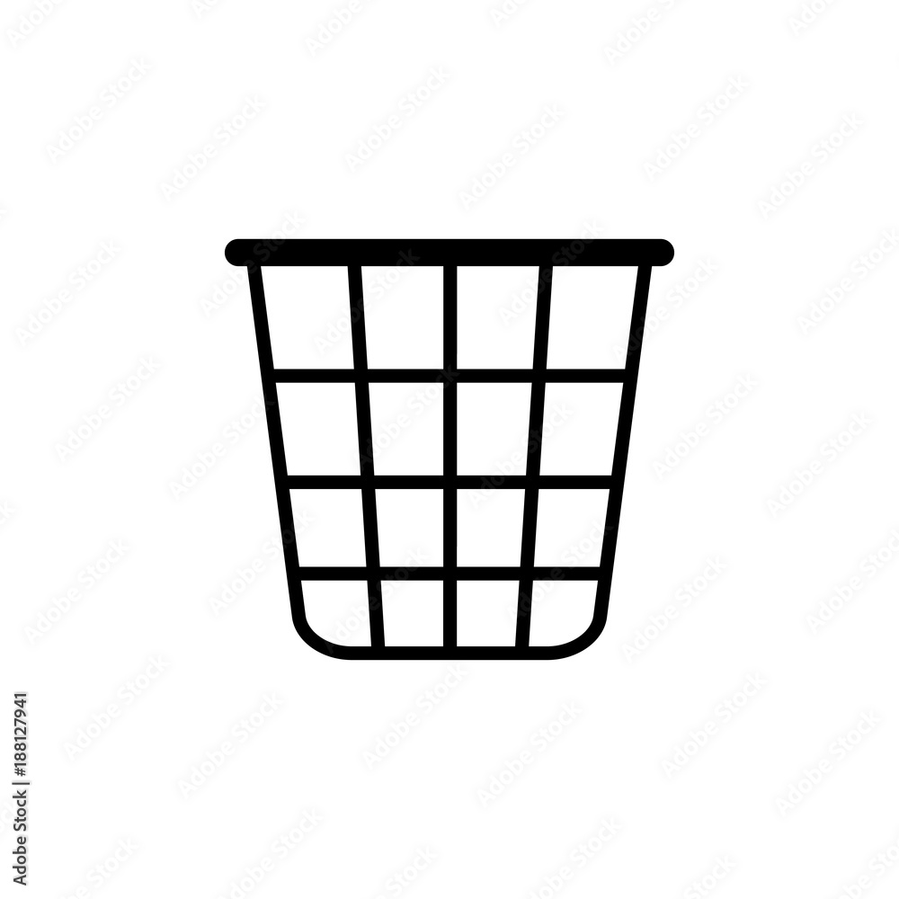 trash bin icon. Elements garbage icon. Premium quality graphic design icon. Baby Signs, outline symbols collection icon for websites, web design, mobile app trash bin icon. Elements garbage icon. Premium quality graphic design icon. Baby Signs, outline symbols collection icon for websites, web design, mobile app