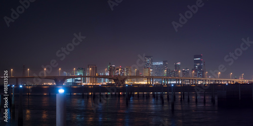 Abu Dhabi city at night