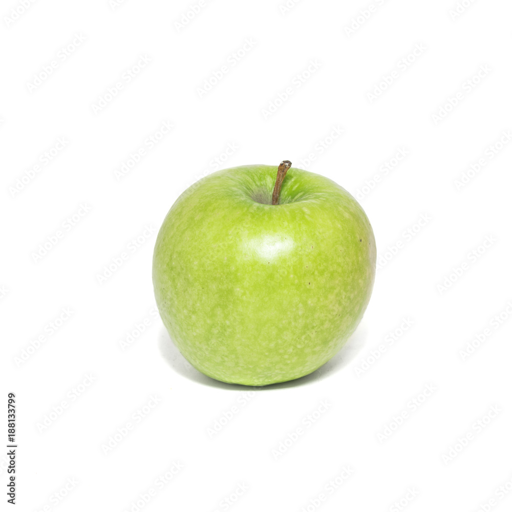 Green apple isolated on white background