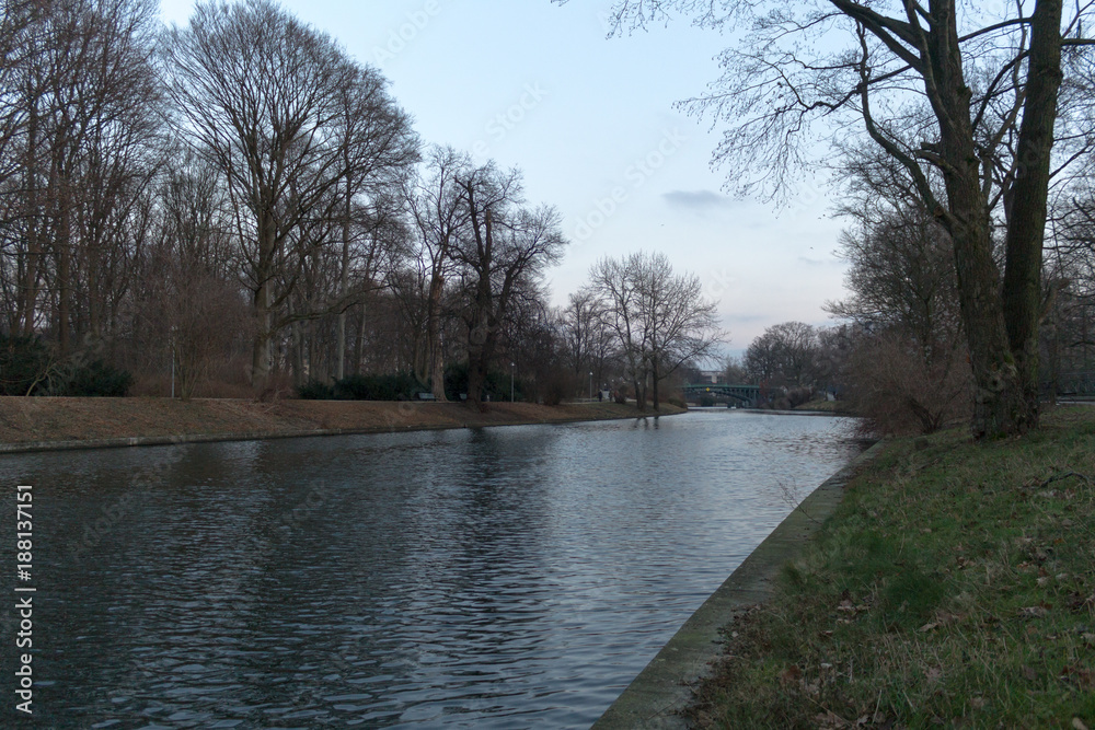 BERLIN, GERMANY - JANUARY 14, 2017: Tiergarten. BERLIN, GERMANY - JANUARY 14, 2017: Tiergarten.