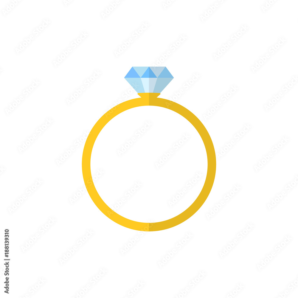 Ring. Vector. Flat design. Ring. Vector. Flat design.