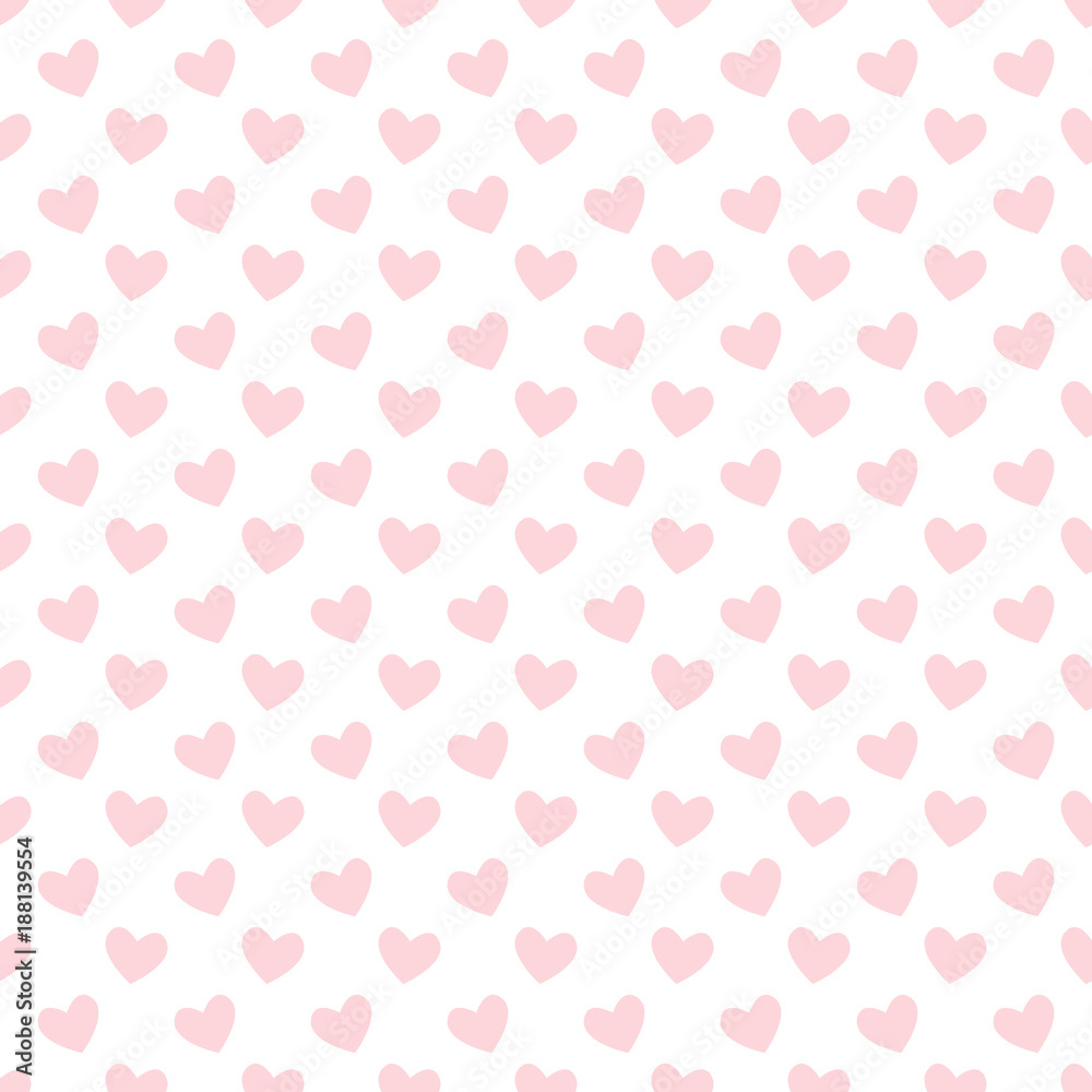 Soft pastel pink heart seamless pattern. Valentine's day vector heart print isolated on transparent background. Soft pastel pink heart seamless pattern. Valentine's day vector heart print isolated on transparent background.