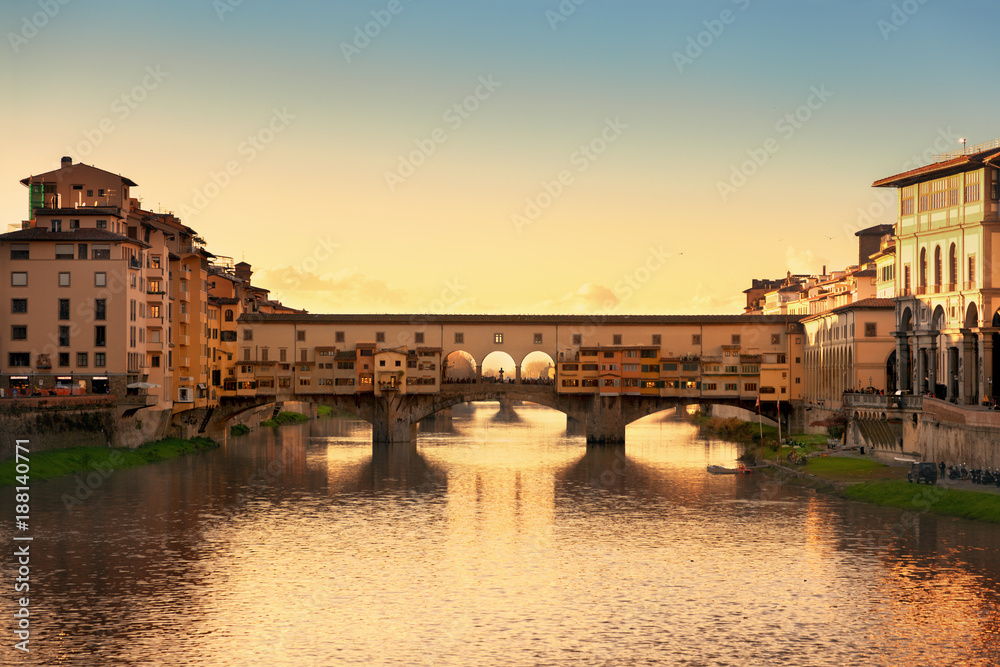View of Ponte Vecchio. Florence, Italy