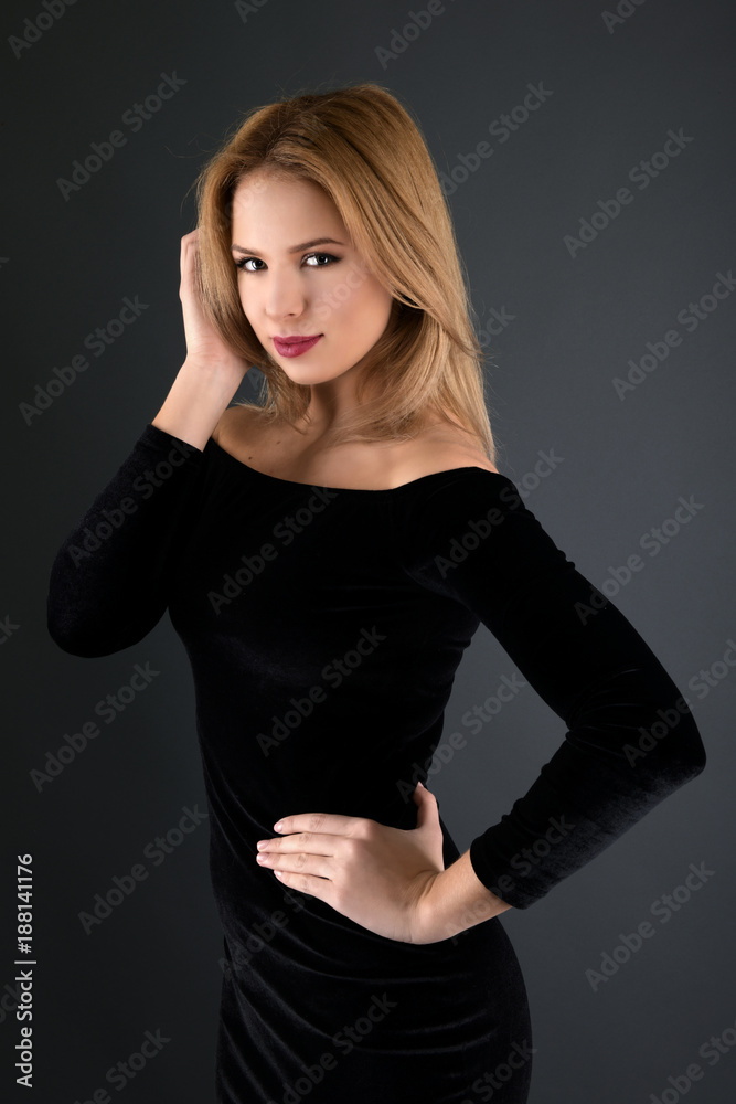 Fototapeta premium Portrait of beautiful young woman