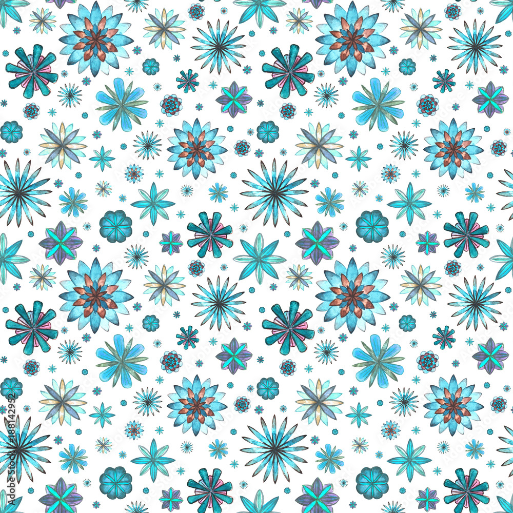 Abstract floral seamless pattern Abstract floral seamless pattern
