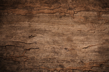 Gordijnen Hout Vergaan donker hout met grunge uitstraling  © sorrapongs