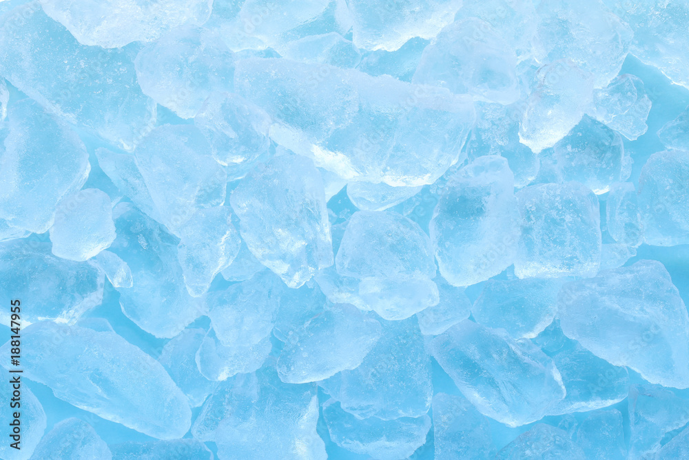 Obraz premium blue ice cube texture background