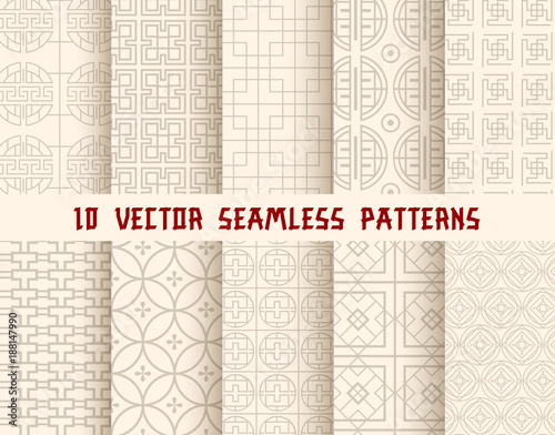 Oriental or asian seamless pattern background