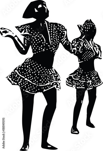 drawing of couples dancing