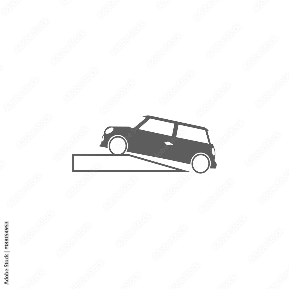car on a lift icon. Elements of car repair icon. Premium quality graphic design. Signs, outline symbols collection icon for websites, web design, mobile app, info graphic