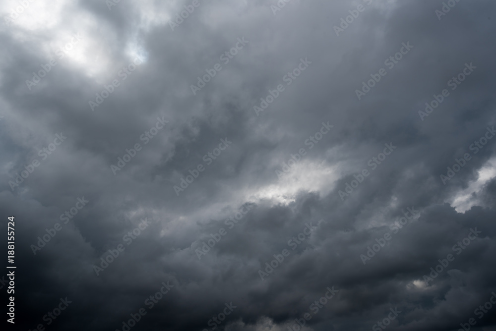 Obraz premium dark storm clouds with background,Dark clouds before a thunder-storm.