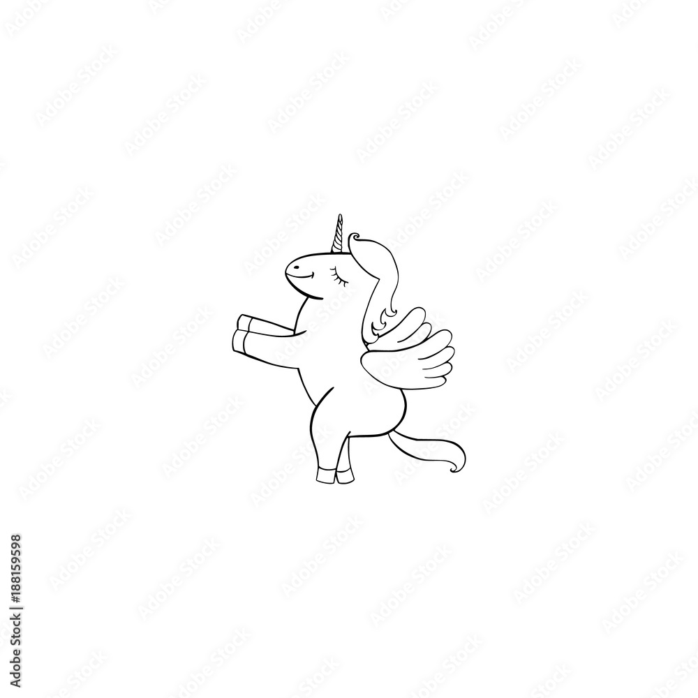 Pegasus cartoon icon Pegasus cartoon icon