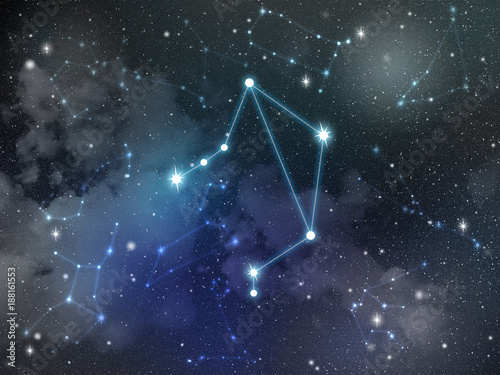 Libra constellation star Zodiac photo