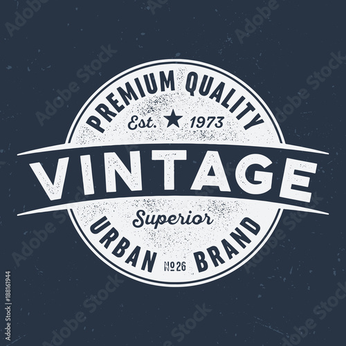 Vintage Urban Brand - Label For Tee Print 
