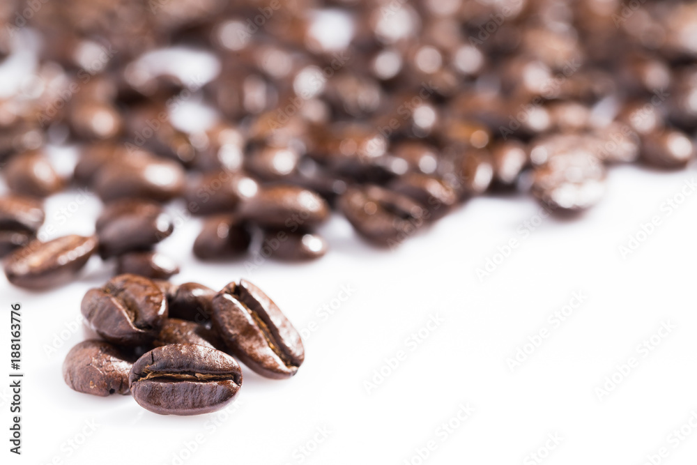 Fototapeta premium Roast coffee bean for texture and background.