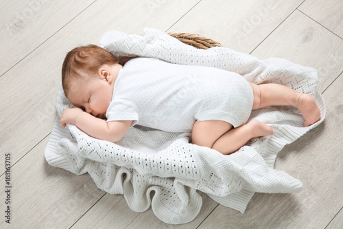 Cute newborn baby sleeping ...