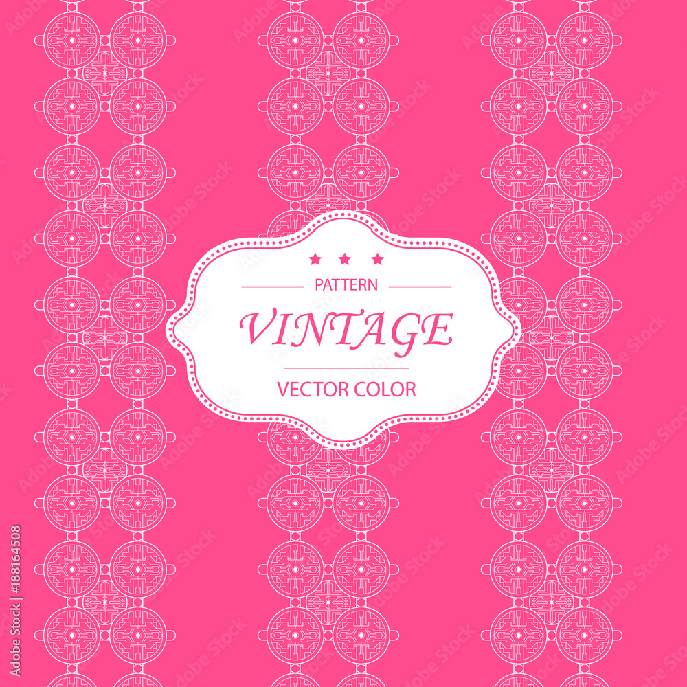 Vector Seamless Vintage Pattern Abstract Background