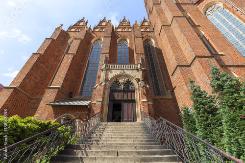 Collegiate Church of the Holy Cross and St. Bartholomew, Ostow Tumski, Wroclaw, Poland photo