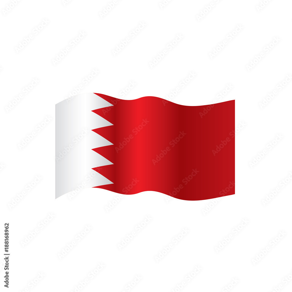 Bahrain flag, vector illustration