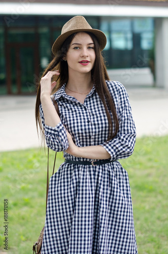 beautiful girl in a dress