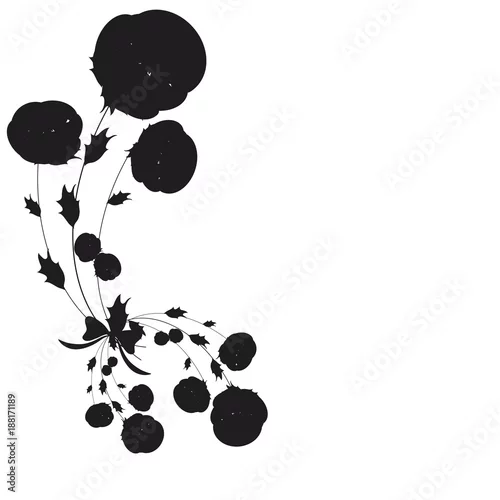 Naklejka na ścianę piękne kwiaty