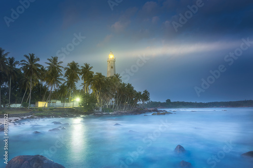 View of lighthouse Dondra Matara, Sri Lanka