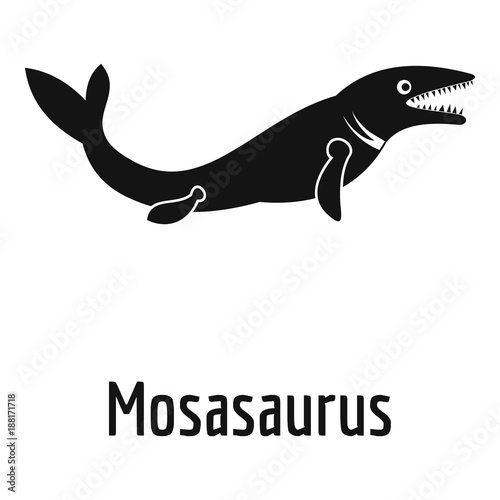 Obraz na plátně Mosasaurus icon