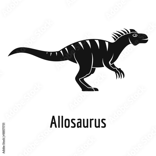 Allosaurus icon. Simple illustration of allosaurus vector icon for web.